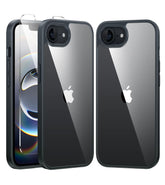 FNTCASE für iPhone SE 4/ SE 2025/ 16E 6,1 Zoll Hülle: Matte, klare Telefonabdeckung mit Fallschutz in Militärqualität